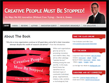 Tablet Screenshot of creativepeoplemustbestopped.com